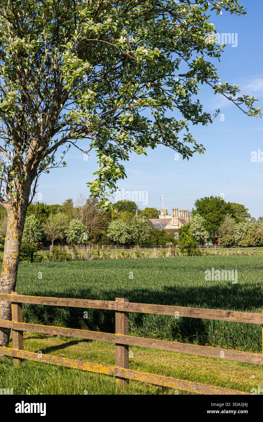 Boddington Manor, Hauptsitz der Robert Hitchings Group, Boddington, Gloucestershire, England Großbritannien Stockfoto