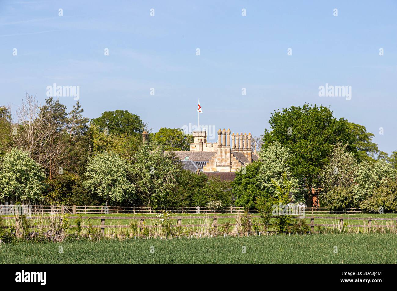 Boddington Manor, Hauptsitz der Robert Hitchings Group, Boddington, Gloucestershire, England Großbritannien Stockfoto