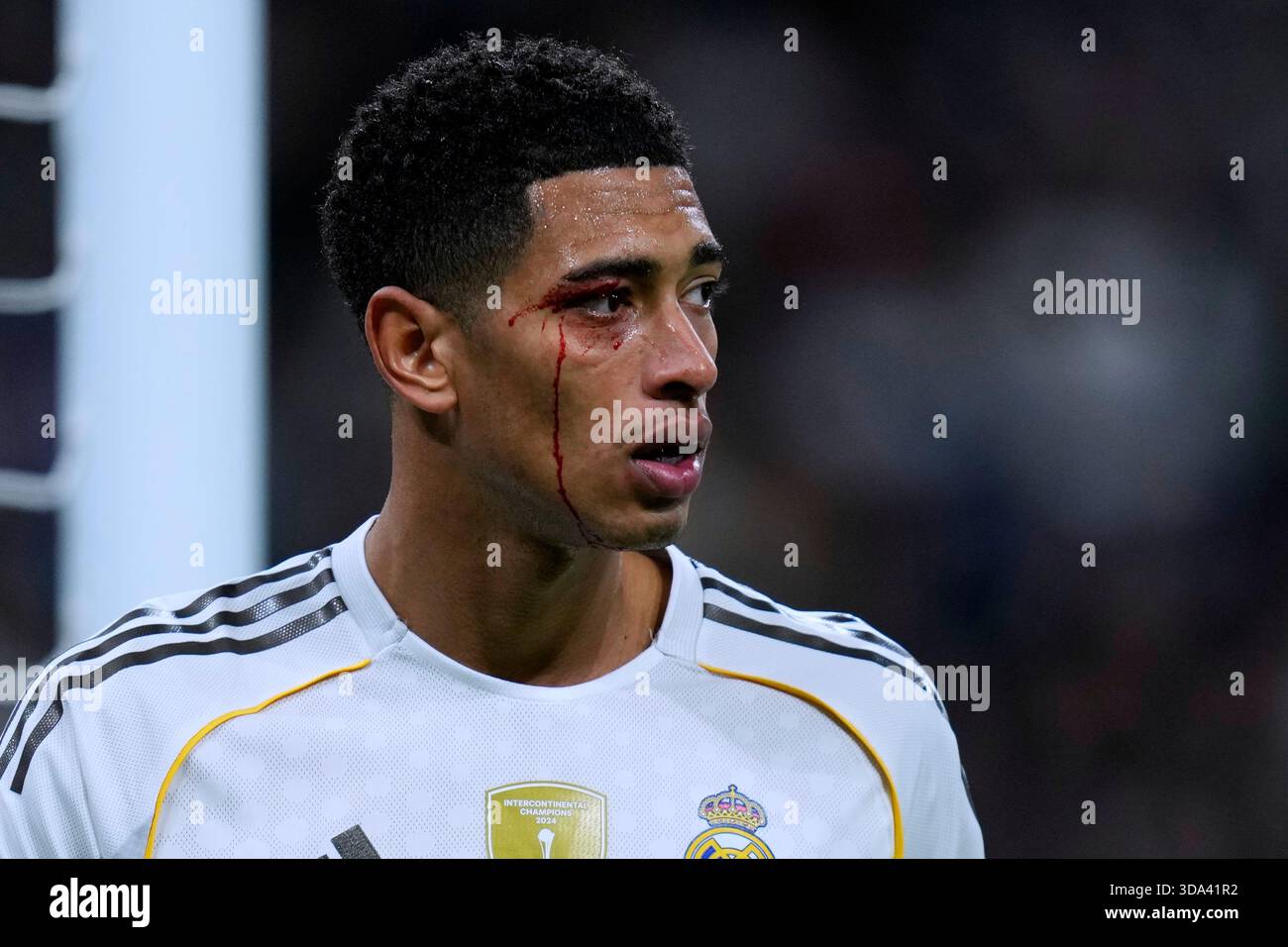 Madrid, Spanien. Dezember 2025. Während des La Liga EA Sports Matches zwischen Real Madrid CF und RC Celta spielte am 7. Dezember 2025 im Santiago Bernabeu Stadion in Madrid. (Foto: Cesar Cebolla/PRESSIN) Credit: PRESSINPHOTO SPORTS AGENCY/Alamy Live News Stockfoto