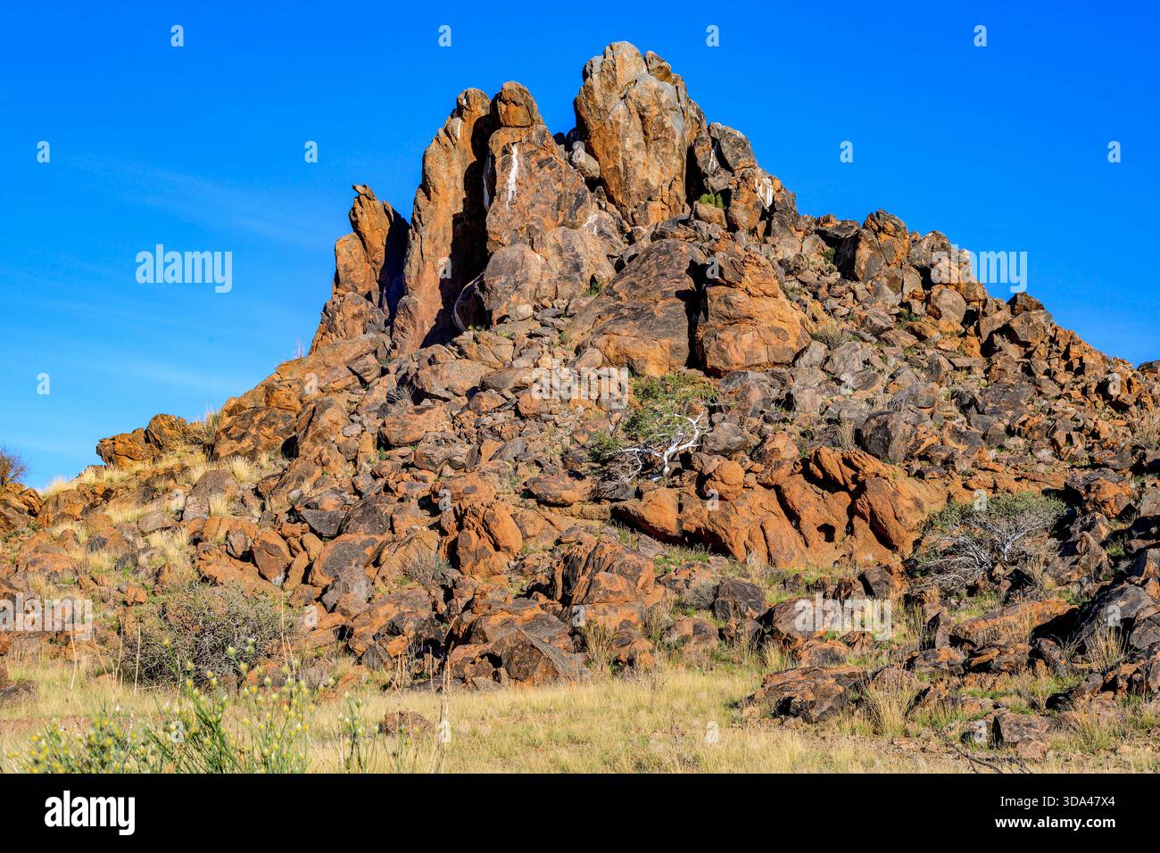 Felsformation im Augrabies Falls National Park, Nordkap, Südafrika. Stockfoto