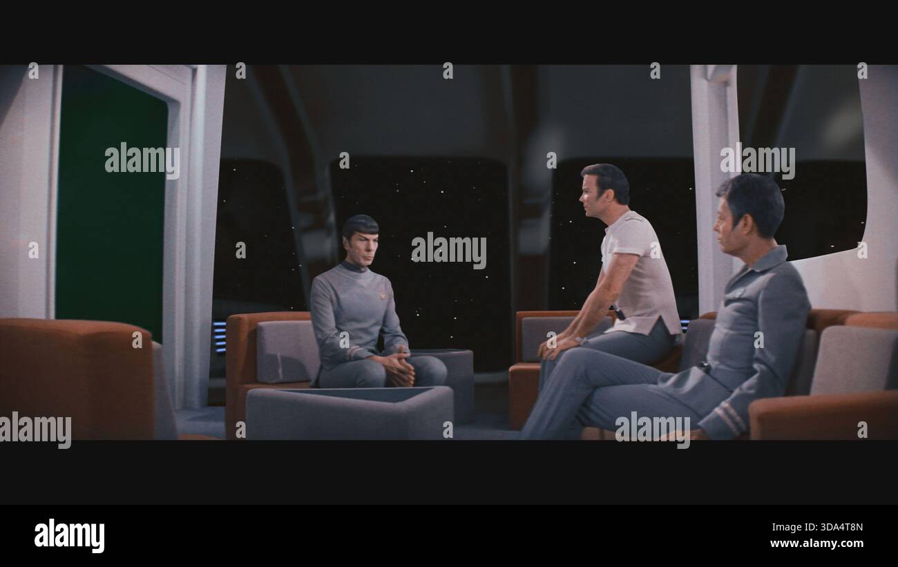 Star Trek: The Motion Picture – The Director's Edition (1979) William Shatner als Captain James T. Kirk Leonard Nimoy als Spock DeForest Kelley als Dr. MCC Stockfoto