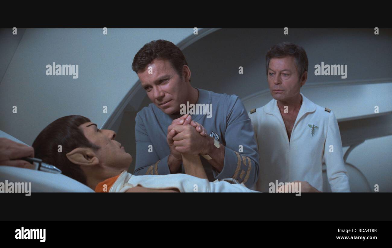 Star Trek: The Motion Picture – The Director's Edition (1979) William Shatner als Captain James T. Kirk Leonard Nimoy als Spock DeForest Kelley als Dr. MCC Stockfoto
