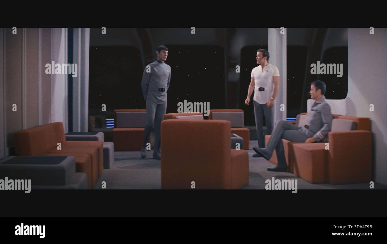 Star Trek: The Motion Picture – The Director's Edition (1979) William Shatner als Captain James T. Kirk Leonard Nimoy als Spock DeForest Kelley als Dr. MCC Stockfoto