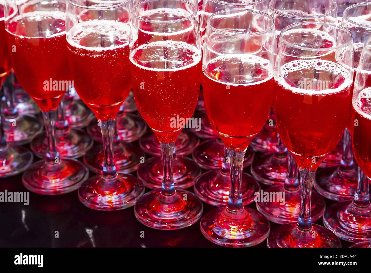 Wein Cocktail am Gala Dinner Bankett Veranstaltung willkommen Stockfoto