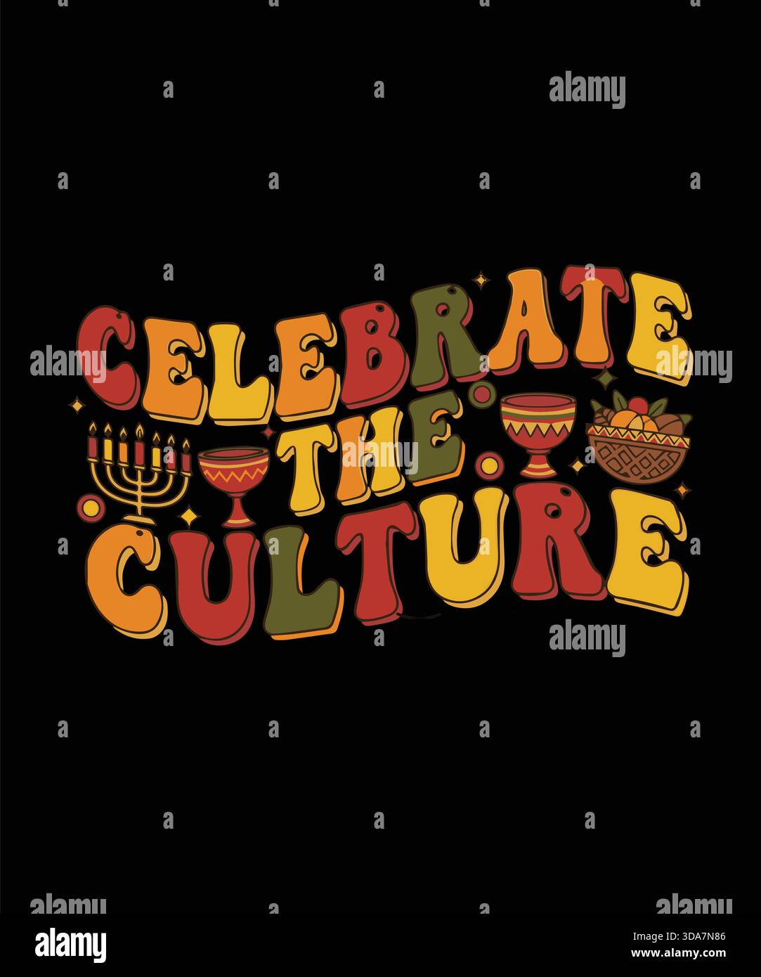 Feiere das Culture Kwanzaa Shirt Stock Vektor