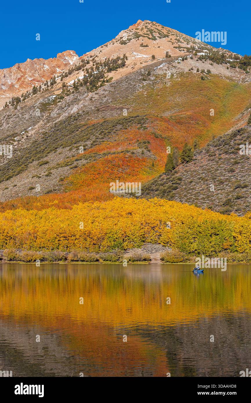 Angeln, North Lake, Bischof Creek National Recreation Area, Inyo National Forest, östlichen Sierra, Kalifornien Stockfoto