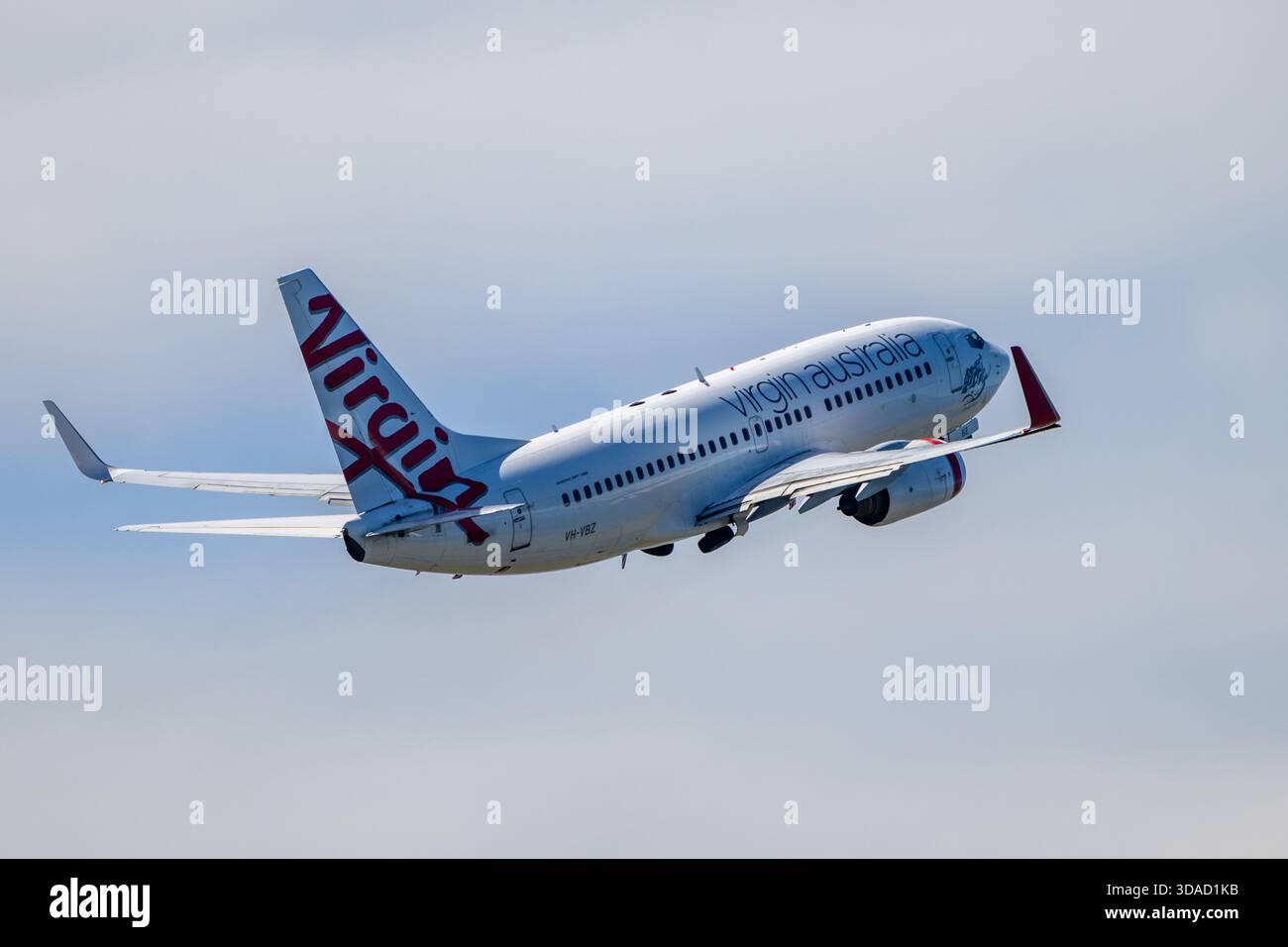 Virgin Australia Airlines Boeing B737 Abflug Stockfoto
