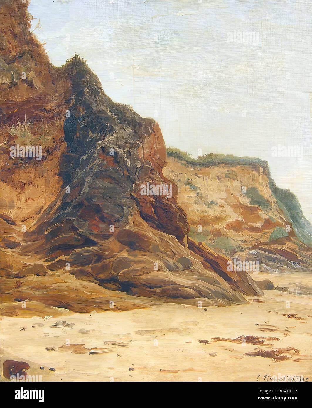 Charles Euphrasie Kuwasseg II - der Strand Stockfoto