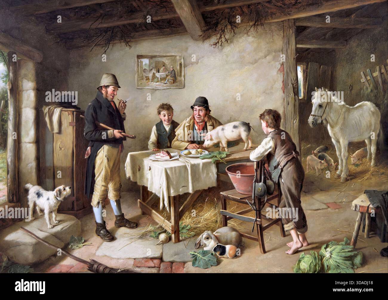 Charles Hunt II - ein Besucher ruft an Stockfoto