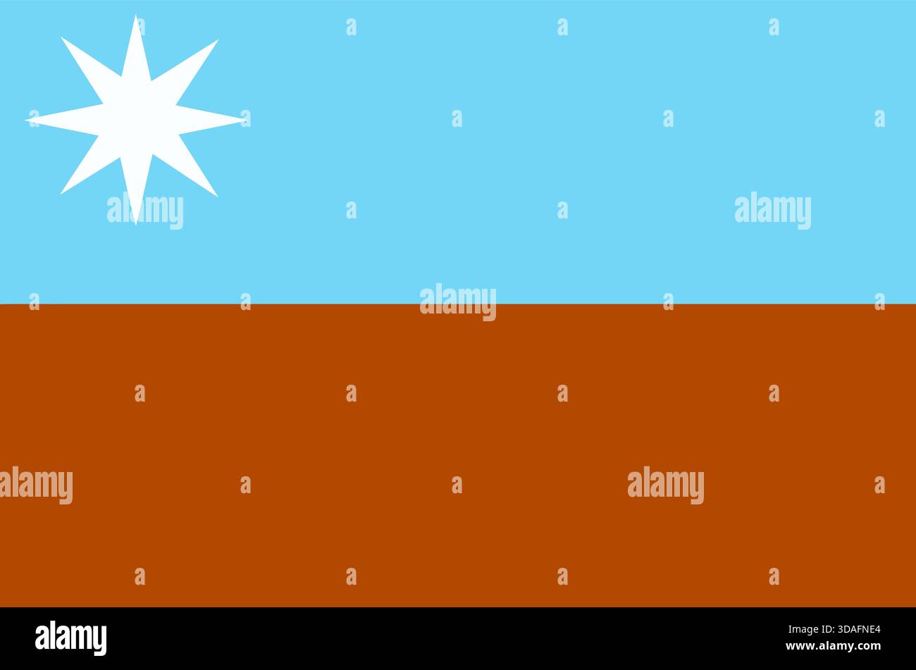 Flagge der Republik Murrawarri – offizielles Banner mit schwarzen, roten und gelben Streifen, Souveränität der australischen Aborigines Stock Vektor