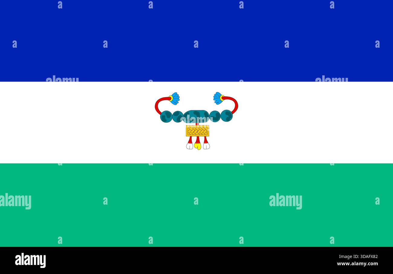 Flagge des Volkes der Pipile (Nahua-Pipil) – indigenes zentralamerikanisches Banner, Symbol des Kulturerbes von El Salvador und Nicaragua, öffentlich zugänglich Stock Vektor