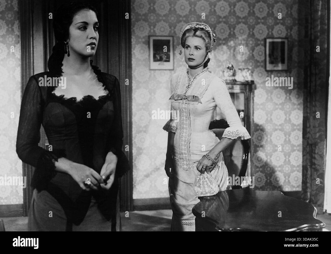 Katy Jurado und Grace Kelly in „Twelve o'Clock at 12“, Originaltitel: „High Noon“, Regie: Fred Zinnemann, USA 1952. [Automatisierte Übersetzung] Stockfoto