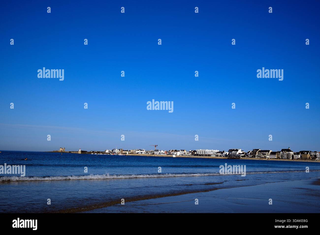 Die Küste und der Strand von Quiberon in Morbihan. Frankreich. Stockfoto