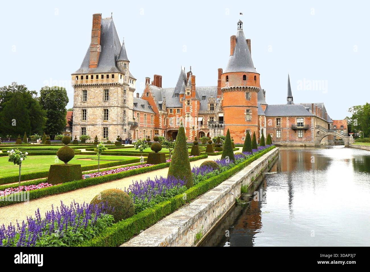Le château de Maintenon, construit au XVIIe siècle, Village de Maintenon, Département d'Eure et Loir, Frankreich Stockfoto