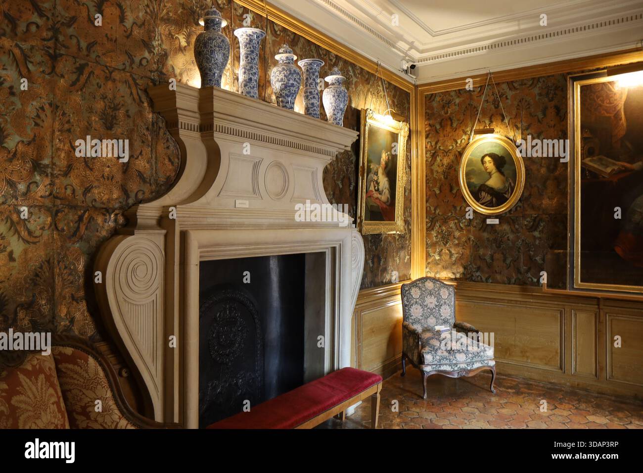 Le château de Maintenon, construit au XVIIe siècle, Village de Maintenon, Département d'Eure et Loir, Frankreich Stockfoto