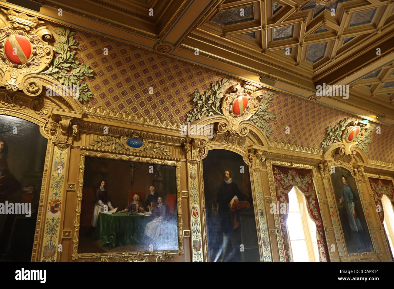 Le château de Maintenon, construit au XVIIe siècle, Village de Maintenon, Département d'Eure et Loir, Frankreich Stockfoto