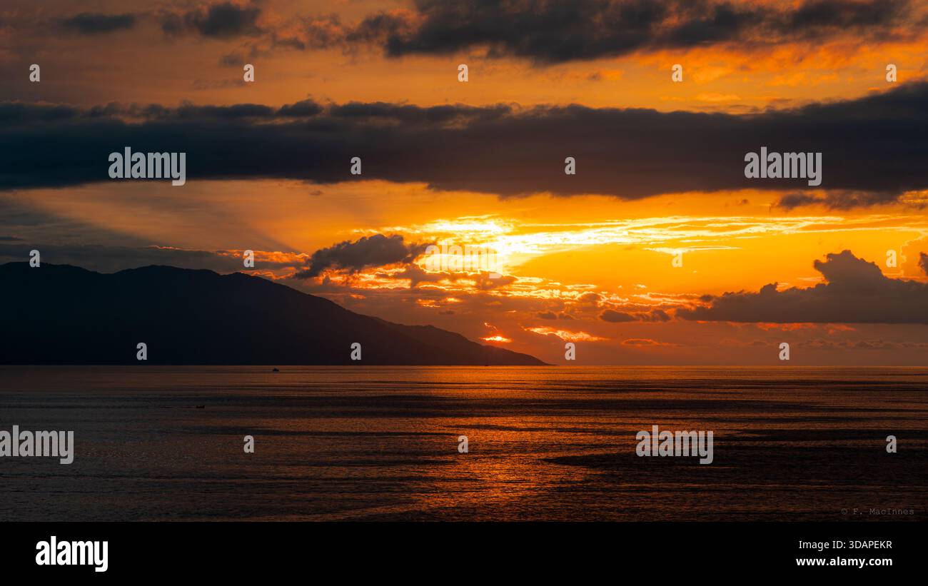 Puerto Vallarta, Mexiko Sonnenuntergang Stockfoto