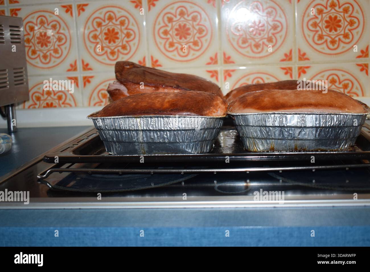 Riesiger Fleischkäse, deutsches Winteressen Stockfoto