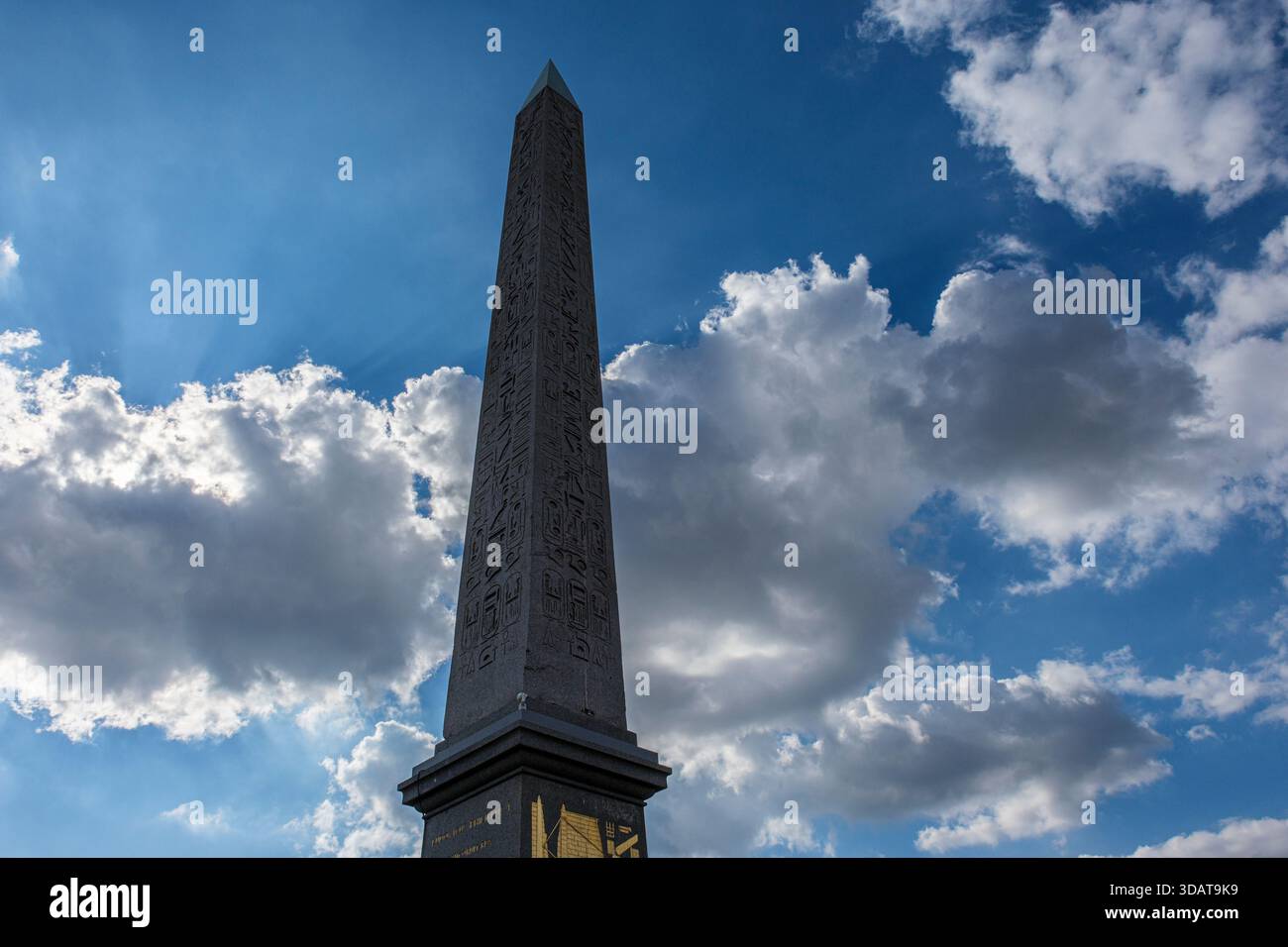 Obelisk von Luxor, Place de la Concorde, Paris Stockfoto