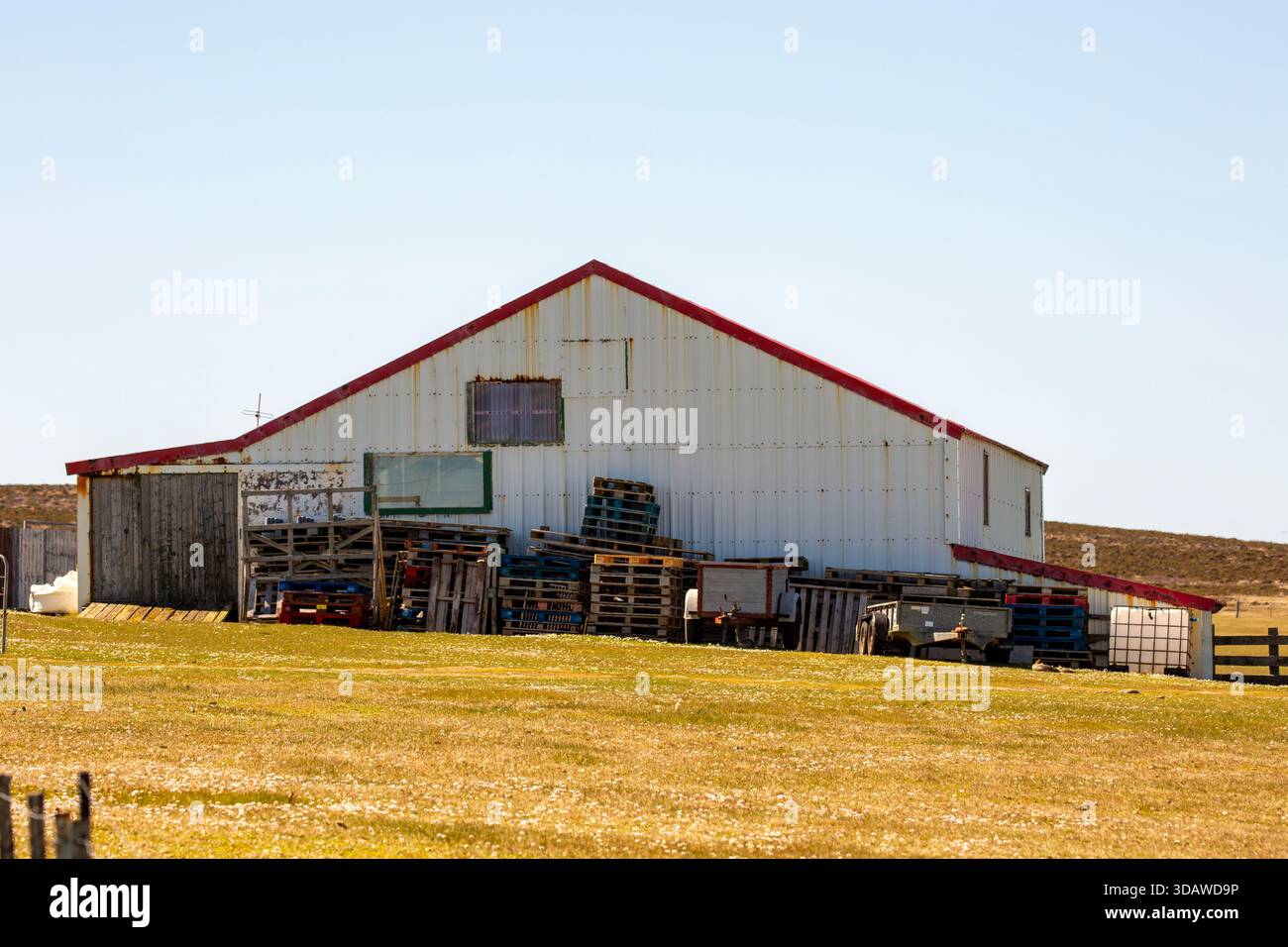 Bleaker Island Siedlung, Bleaker Island, Falklandinseln Stockfoto
