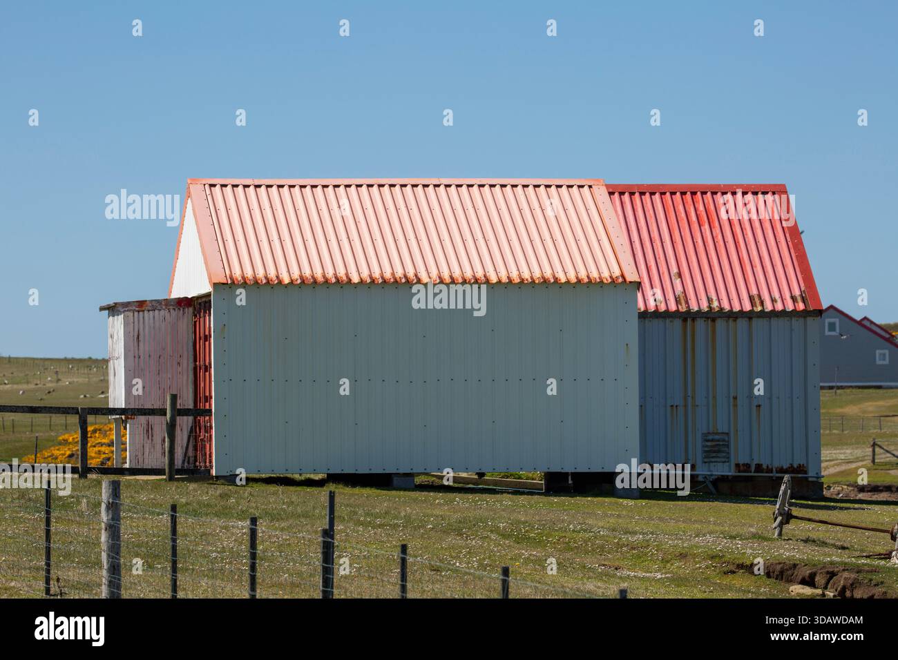 Bleaker Island Siedlung, Bleaker Island, Falklandinseln Stockfoto