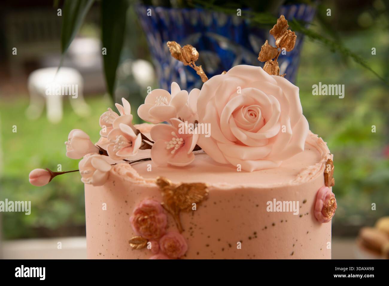 Rosenglasur Stockfoto