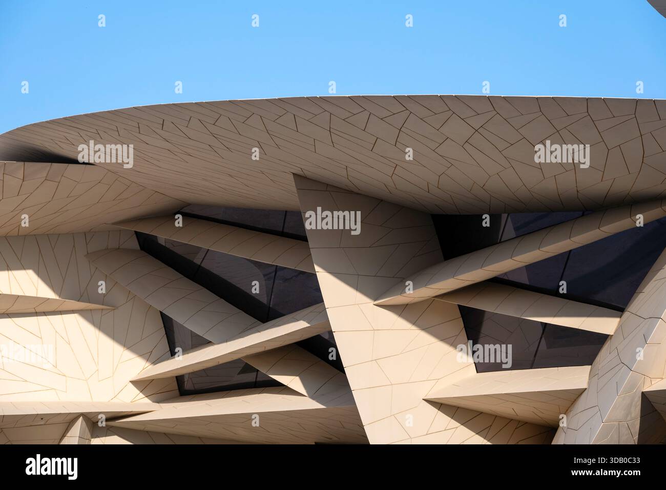 Doha, Katar - 10. Dezember 2025: Das Nationalmuseum von Katar Stockfoto