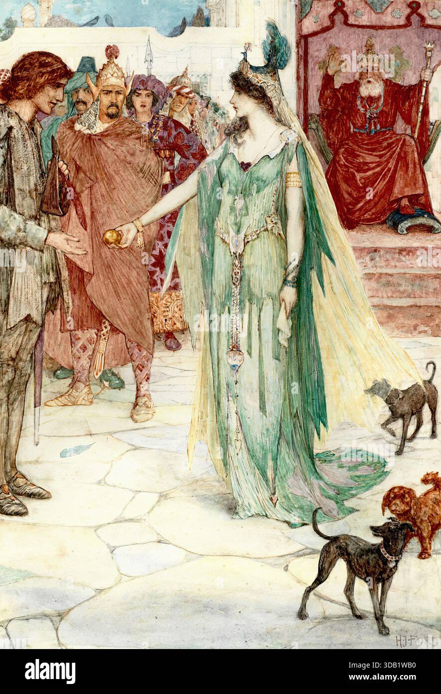 Henry Justice Ford - die Prinzessin wählt Stockfoto