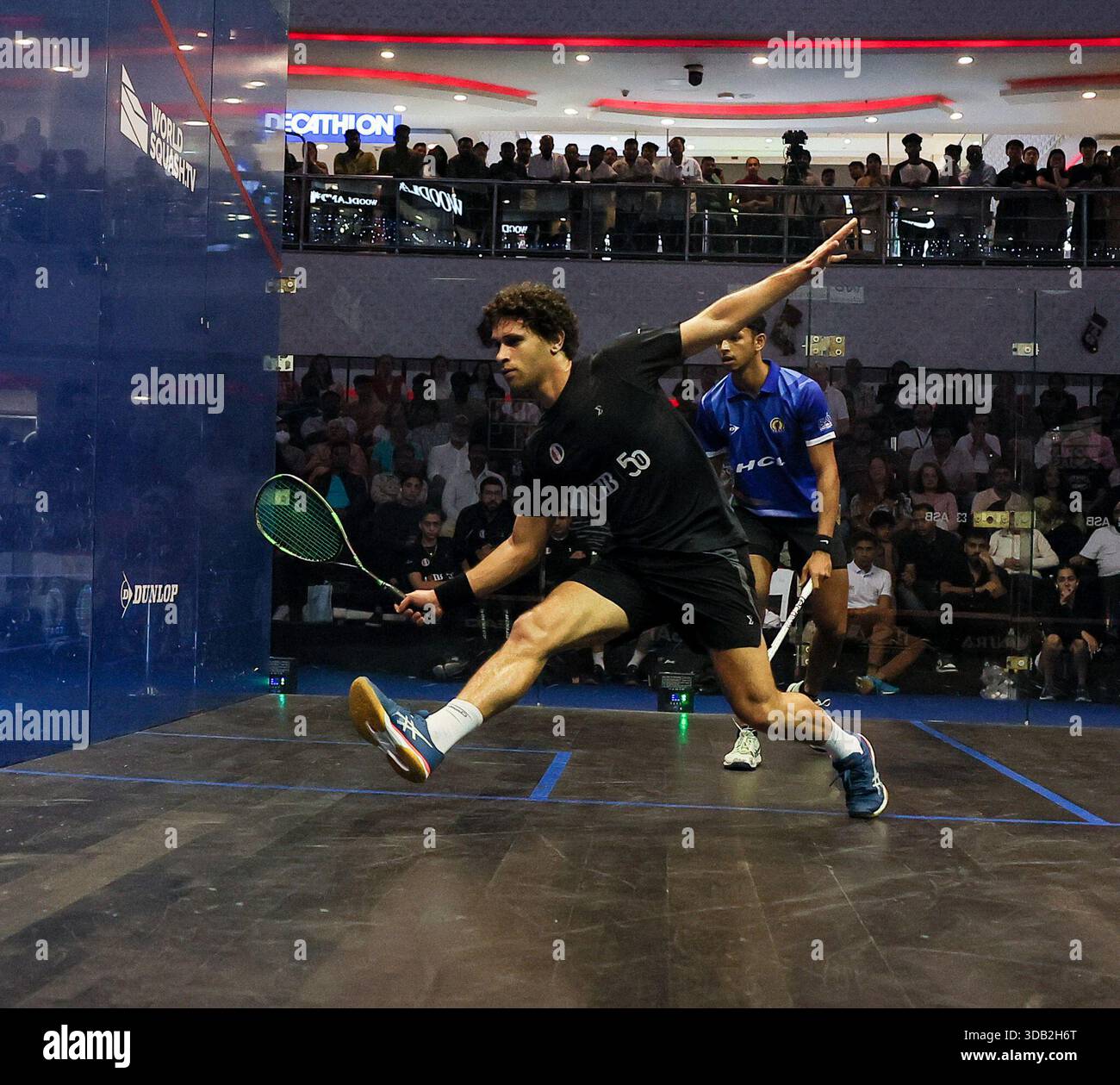 SDAT Squash World Cup 2025 - Chennai, Indien. „Indien besiegt, Ägypten. , . In Chennai, mit Siegen von Velavan Senthilkumar, Anahat Singh und Abhay Singh., geht morgen gegen Hongkong China ins Finale.“ Quelle: Seshadri SUKUMAR/Alamy Live News Stockfoto