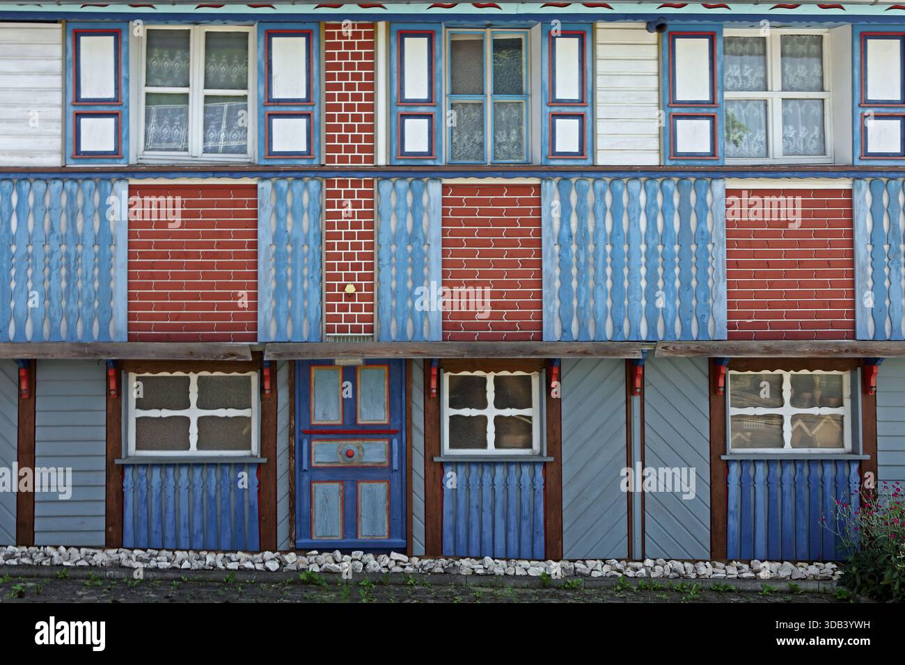 Altes Haus in der Nähe von Buchloe, Allgäu, Schwaben, Bayern, Deutschland Stockfoto