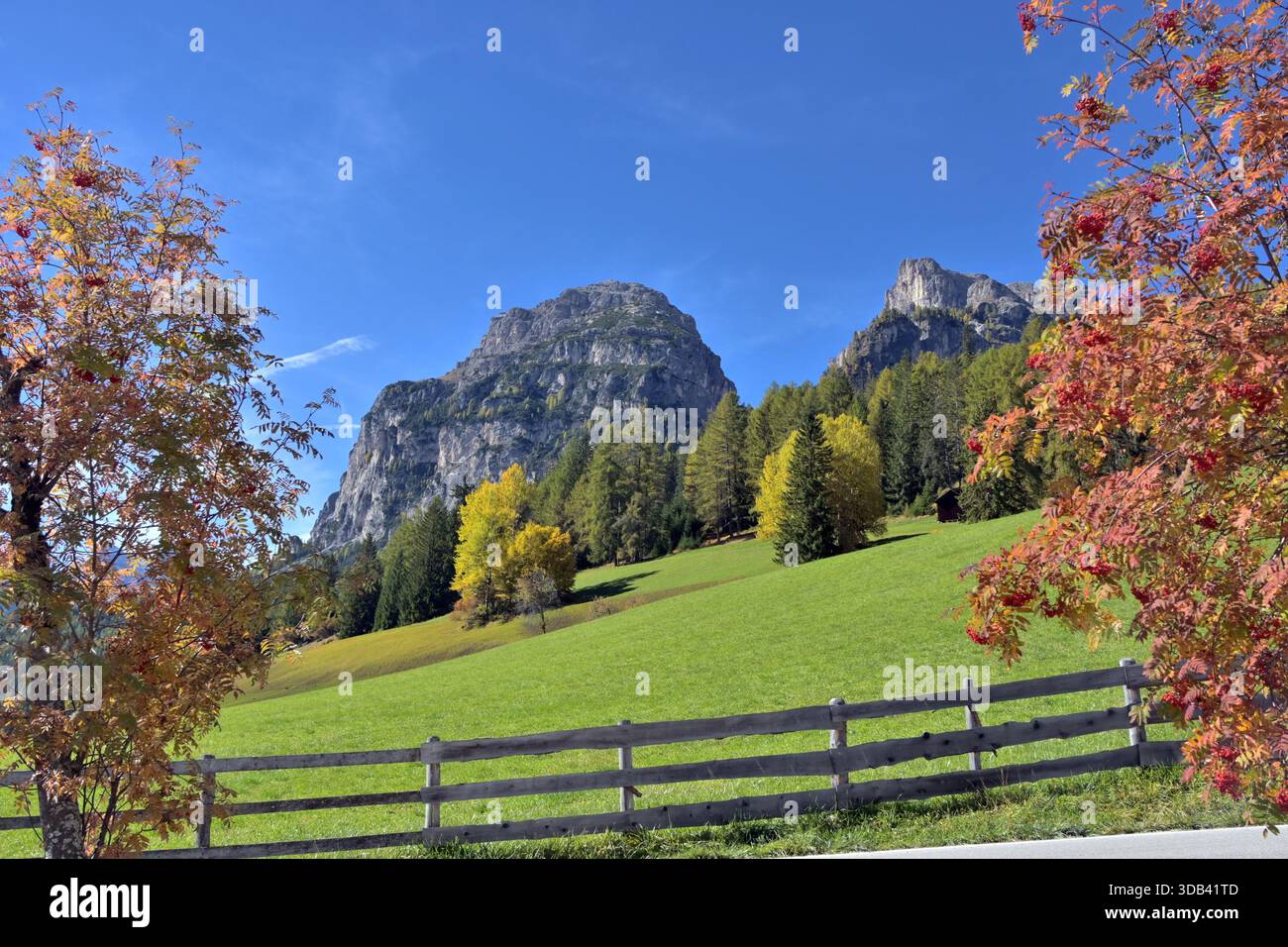 In der Pfarrkirche in La Villa/Stern, Alta Badia, Südtirol, Italien, Winter Stockfoto