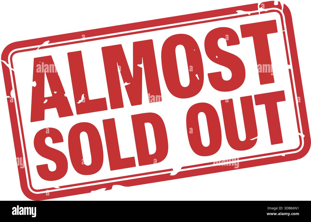 Rot Fast Ausverkaufter Grunge Rubber Stamp Stock Vektor