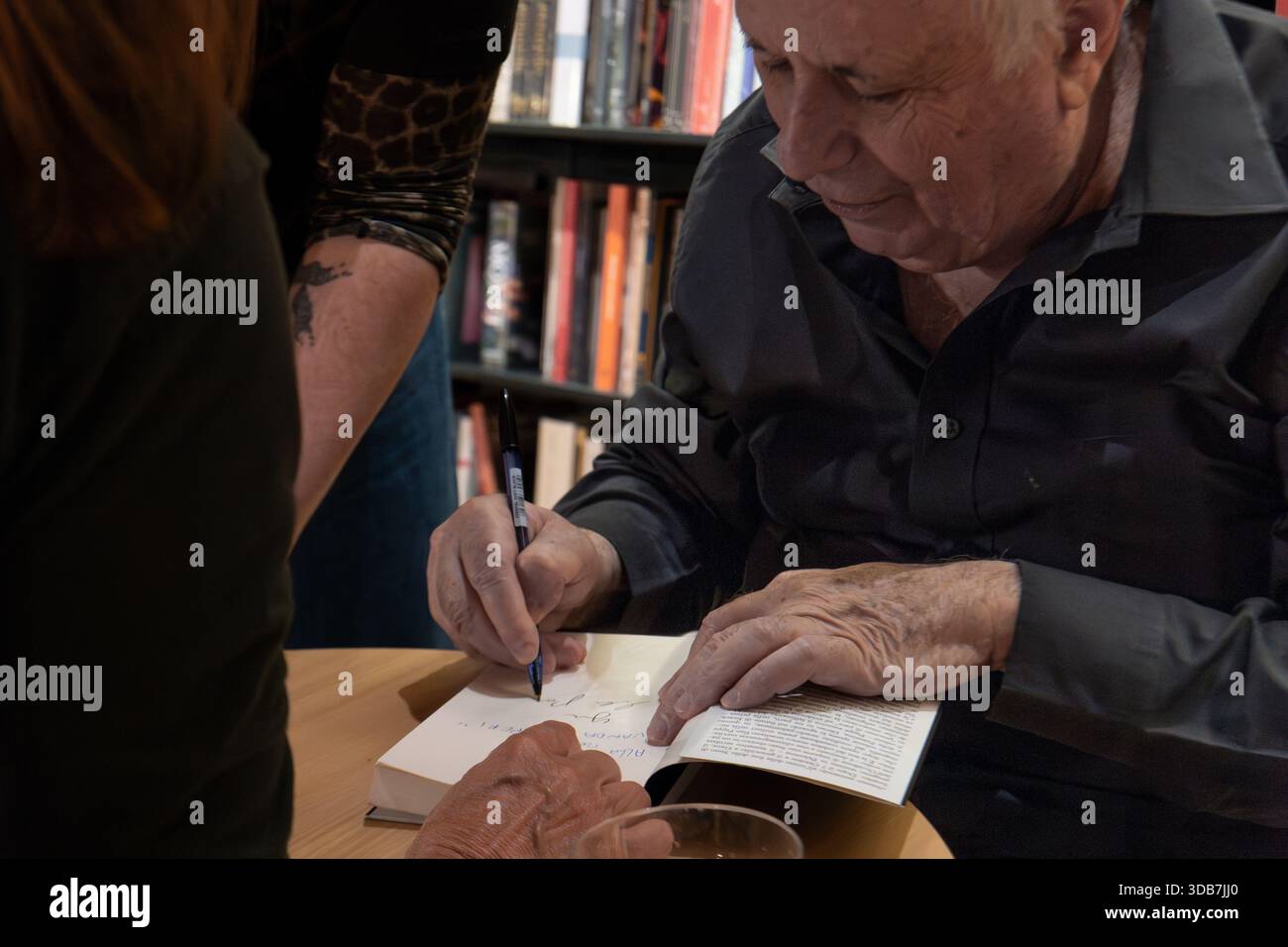 Ilan Pappé, geboren in Haifa, ist ein israelischer antizionistischer Historiker. Professor am Department of History an der Universität Exeter (UK). Stockfoto
