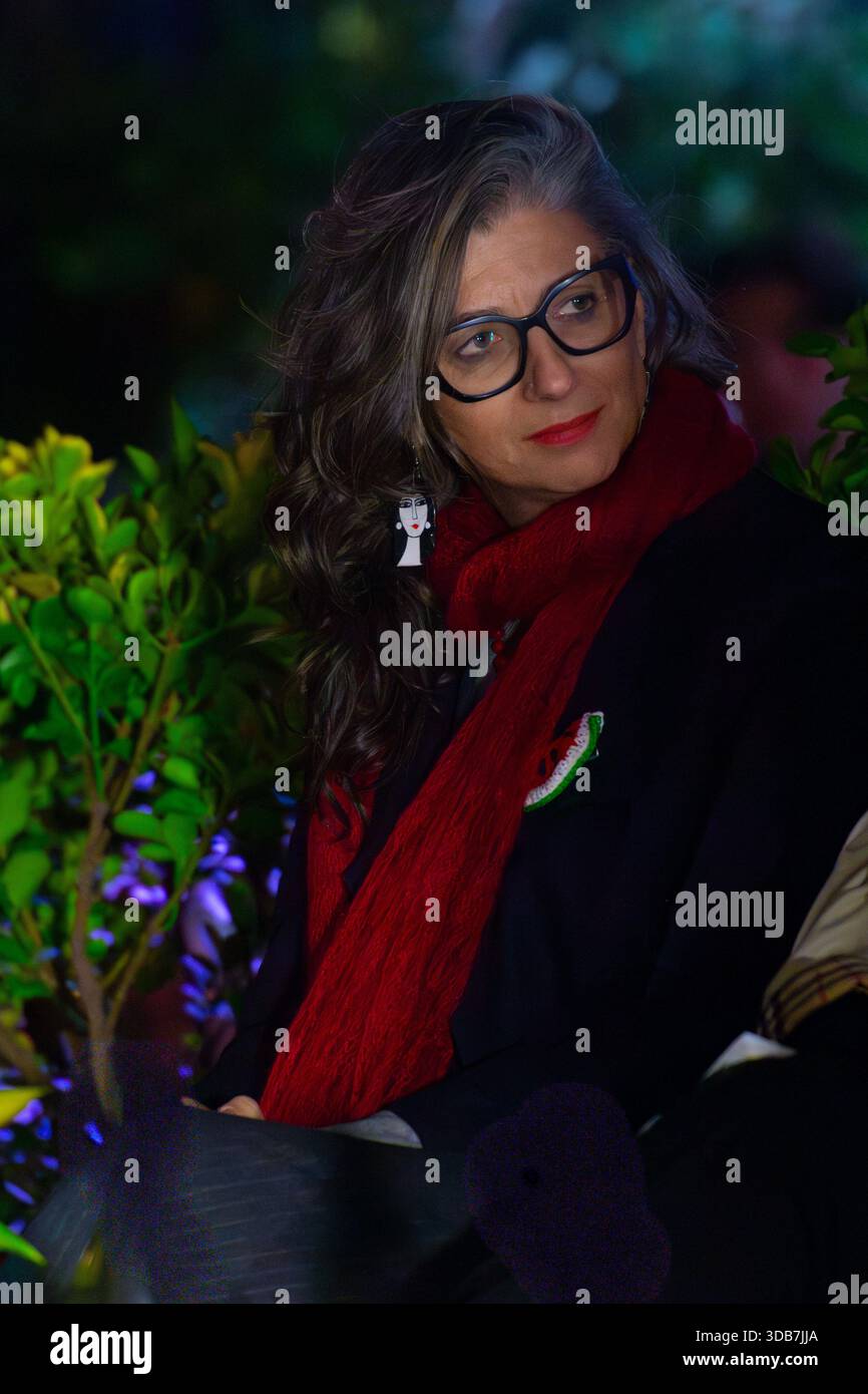 Francesca Albanese ist eine italienische Rechtsanwältin, die sich auf Menschenrechte spezialisiert hat. Sie ist UN-Sonderberichterstatterin für die besetzten palästinensischen Gebiete. Stockfoto