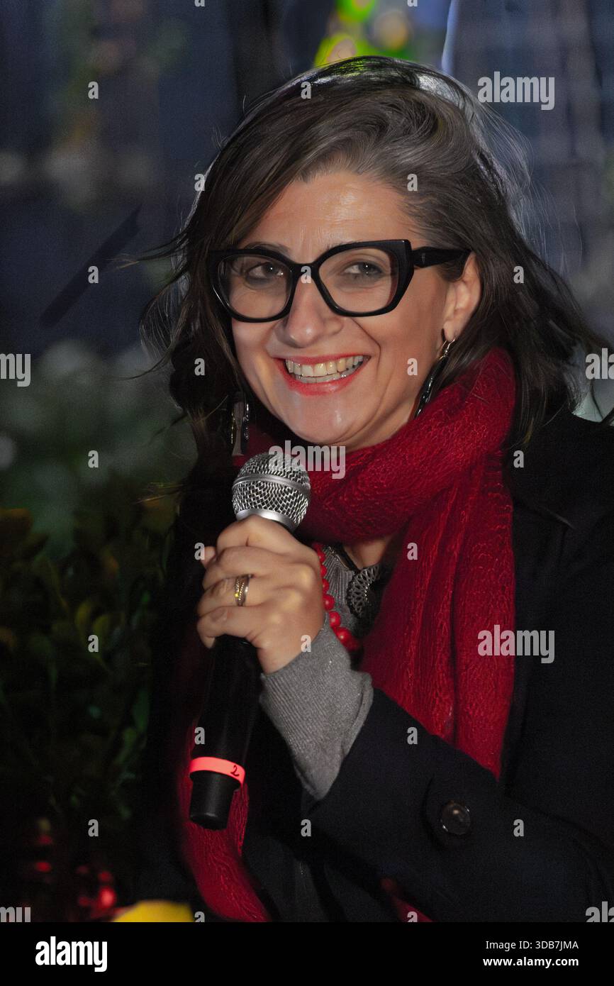 Francesca Albanese ist eine italienische Rechtsanwältin, die sich auf Menschenrechte spezialisiert hat. Sie ist UN-Sonderberichterstatterin für die besetzten palästinensischen Gebiete. Stockfoto