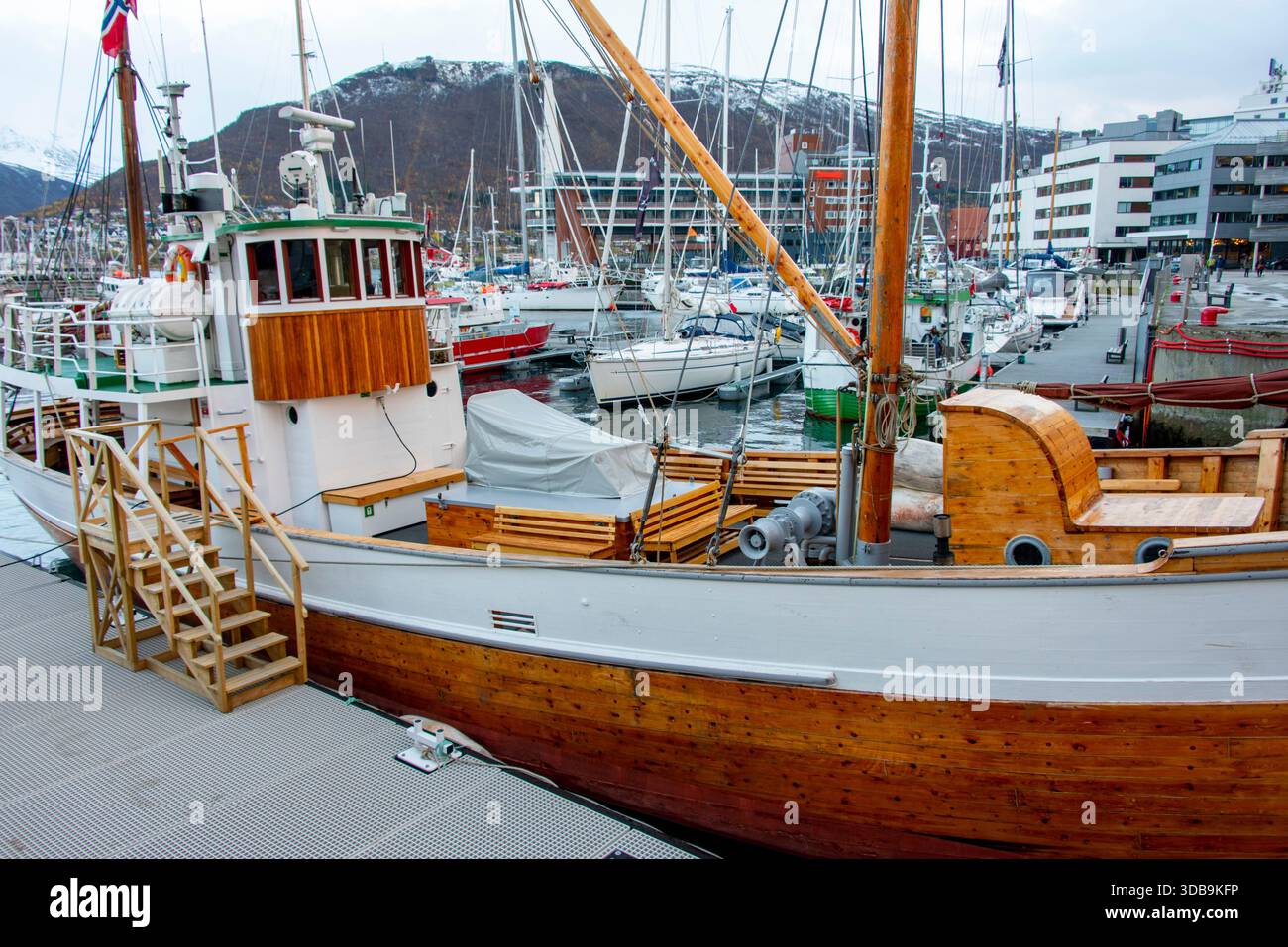 Hafen von Tromso - Norwegen Stockfoto