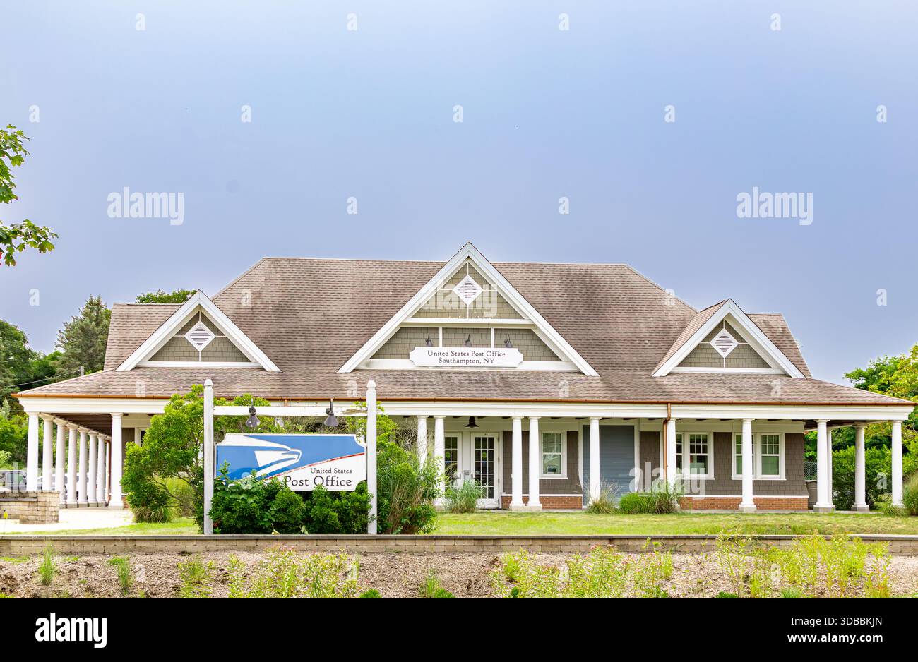 Vorderansicht des Postgebäudes von southampton Stockfoto