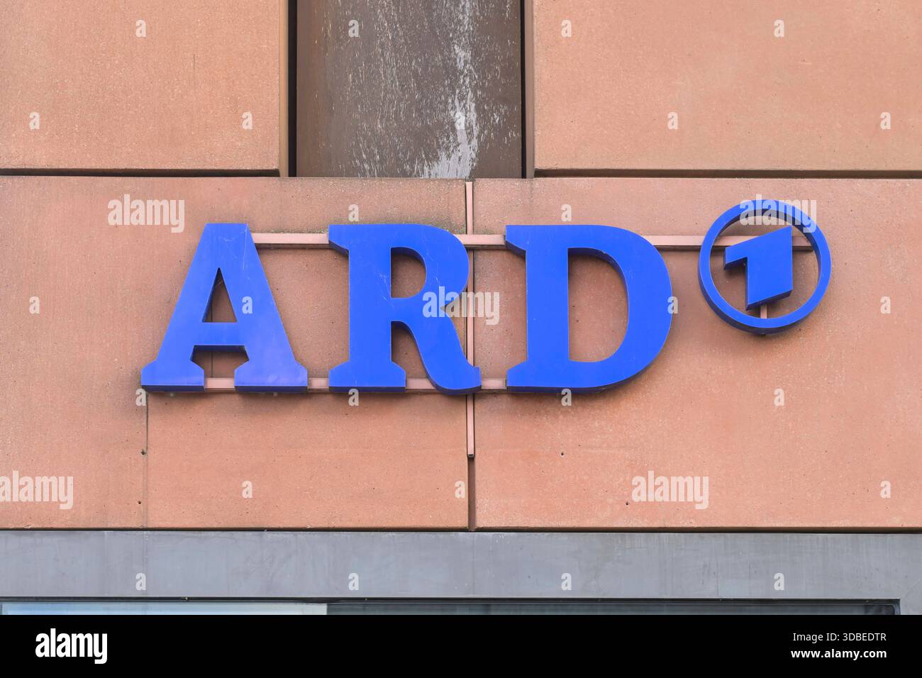 ARD-Hauptstadtstudio, Reichstagufer, Wilhelmstraße, Mitte, Berlin, Deutschland *** ARD Hauptstadtstudio, Reichstagufer, Wilhelmstraße, Mitte, Berlin, Deutschland Stockfoto