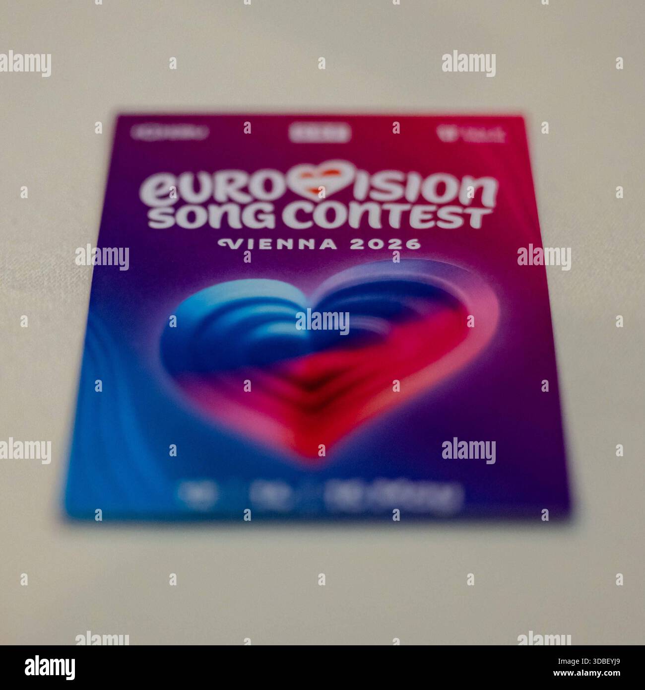 20251216 Eurovision Song Contest 2026 - ORF-Medienupdate WIEN, OESTERREICH - 16. DEZEMBER: Sujet - Symbolbild - Mediengespraech anlaesslich eines ORF Updates zum 70. ESC - Eurovision Song Contest vom 12. bis zum 16. Mai 2026 in Wien im Foyer der Halle F der Wiener Stadthalle am 16. Dezember 2025 in Wien, Oesterreich. 251216 SEPA 17 003 Copyright: XIsabellexOuvrardx SEPAxMedia Stockfoto