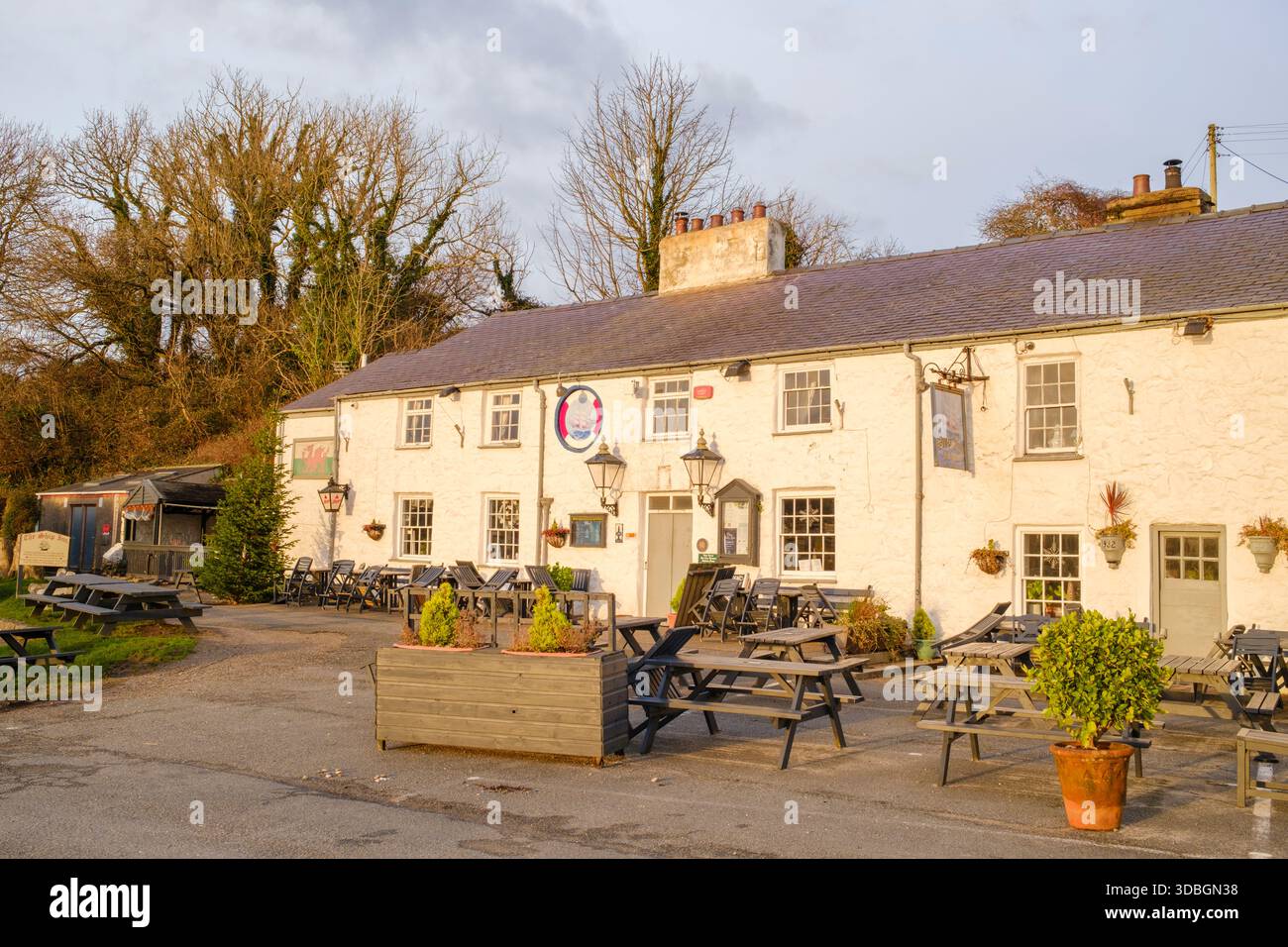 The Ship Inn Public House in Red Warfe Bay, Anglesey, Wales Stockfoto