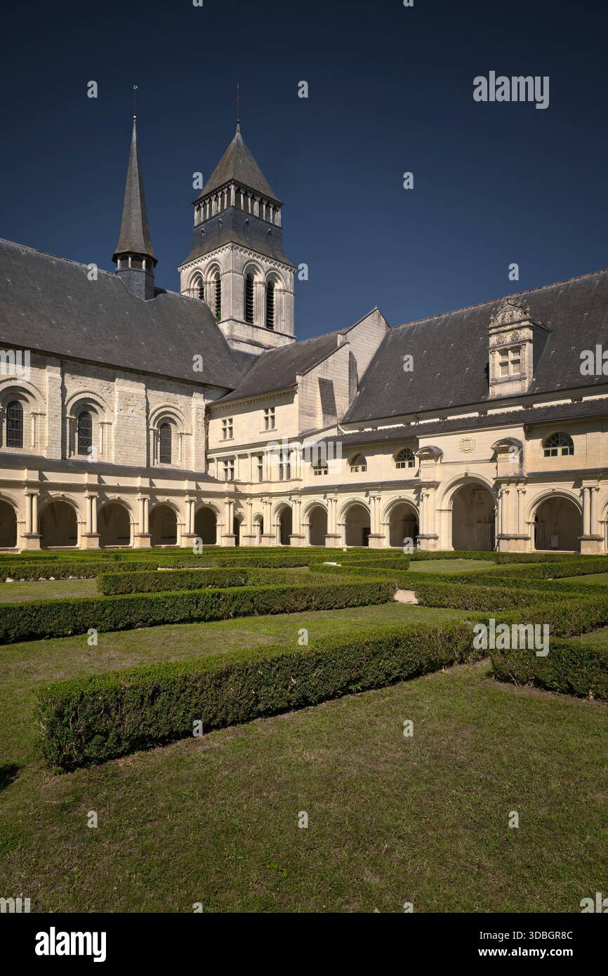 Die königliche Abtei Fontevraud in Frankreich Stockfoto