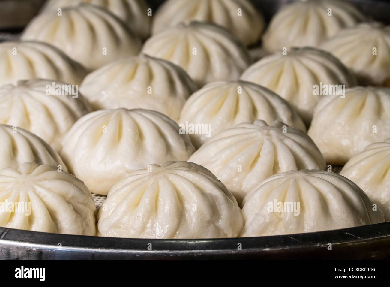 Chinesische Dampfbrötchen, Baozi, Chengdu, Sichuan, Volksrepublik China, Asien Stockfoto