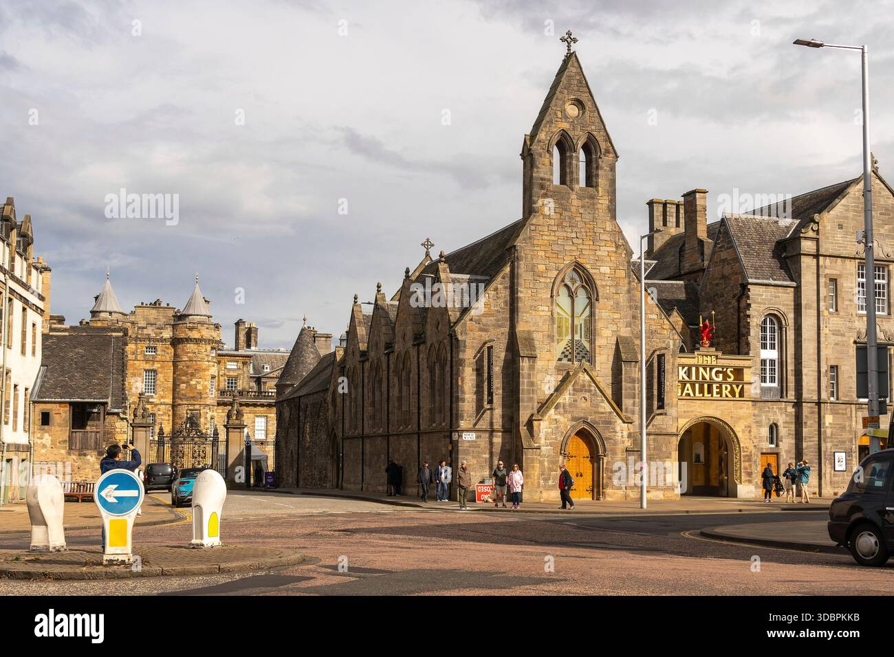 Schottland, Edinburgh, historische Altstadt, Kings Gallery und Holyrood Palace Stockfoto