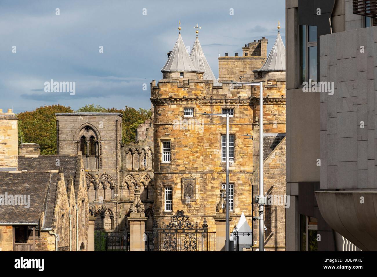 Schottland, Edinburgh, historische Altstadt, Blick auf Holyrood Palace Stockfoto