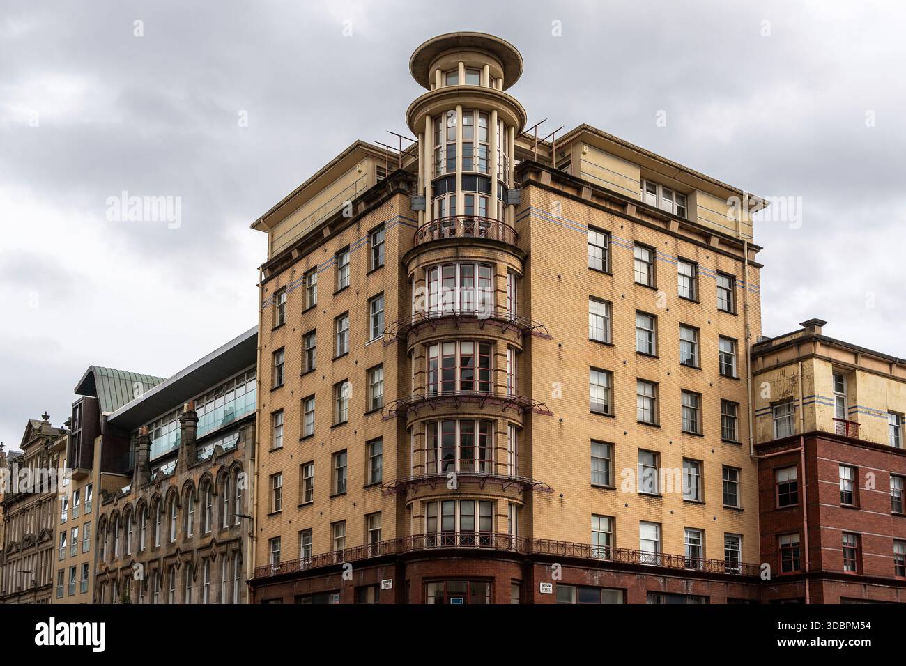 Schottland, Glasgow, Altstadt, Brunswick Street/Wilson Street Gebäude Stockfoto