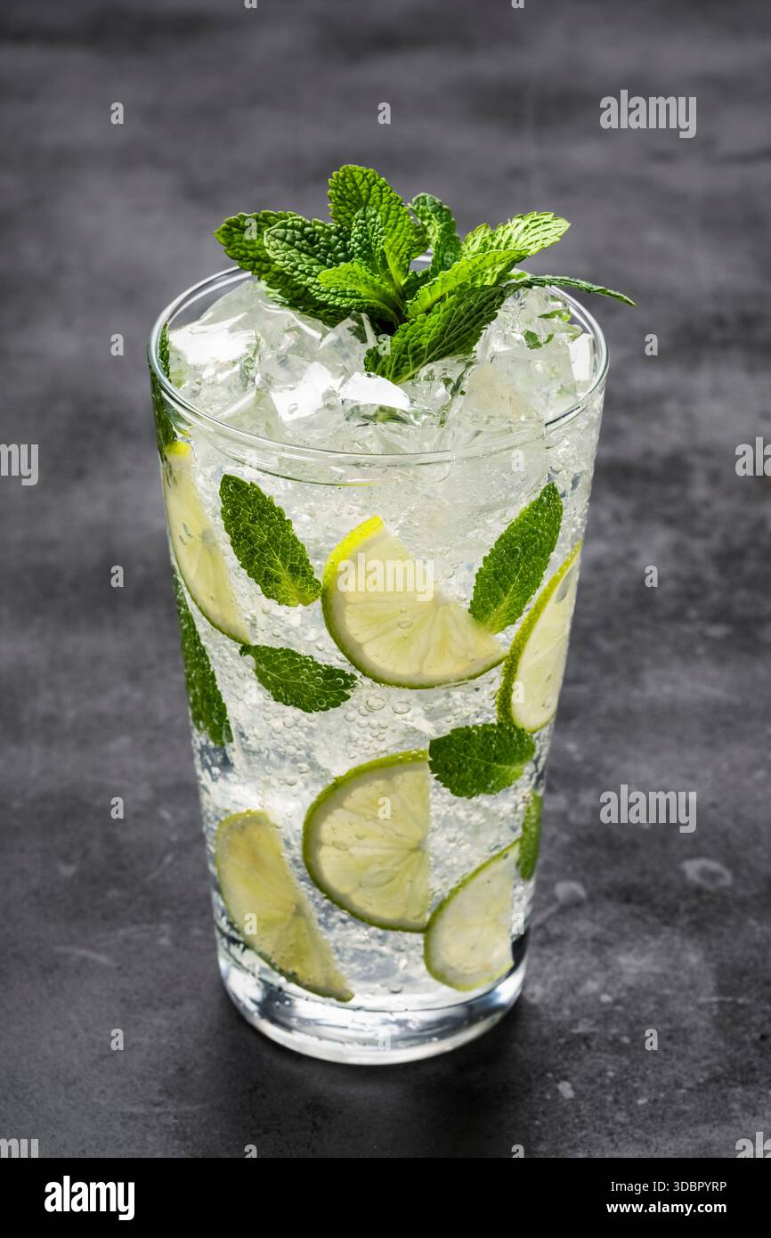 Mojito. Classic Bar Cocktails Kollektion Stockfoto