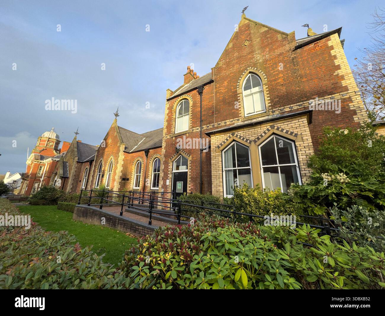 Bannister St, Hewitt Rooms Community Center in England, Lytham Saint Annes, Großbritannien - Smartphone-aufgenommenes Stockfoto