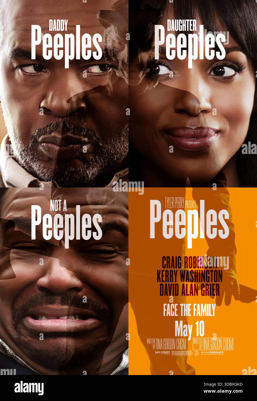 You're Next (2011) von Adam Wingard mit Sharni Vinson, AJ Bowen und Nicholas Tucci. Ein Familientreffen in einem abgelegenen Haus verwandelt sich in ein Massaker, wenn maskierte Angreifer zuschlagen, nur um unerwarteten Widerstand von einem Gast zu finden. US-Teaser-Poster mit einer überlagerten Silouette auf einer anderen Veröffentlichung des Vertriebspartners, NUR FÜR REDAKTIONELLE VERWENDUNG von Peeples. Quelle: BFA/Lionsgate Stockfoto