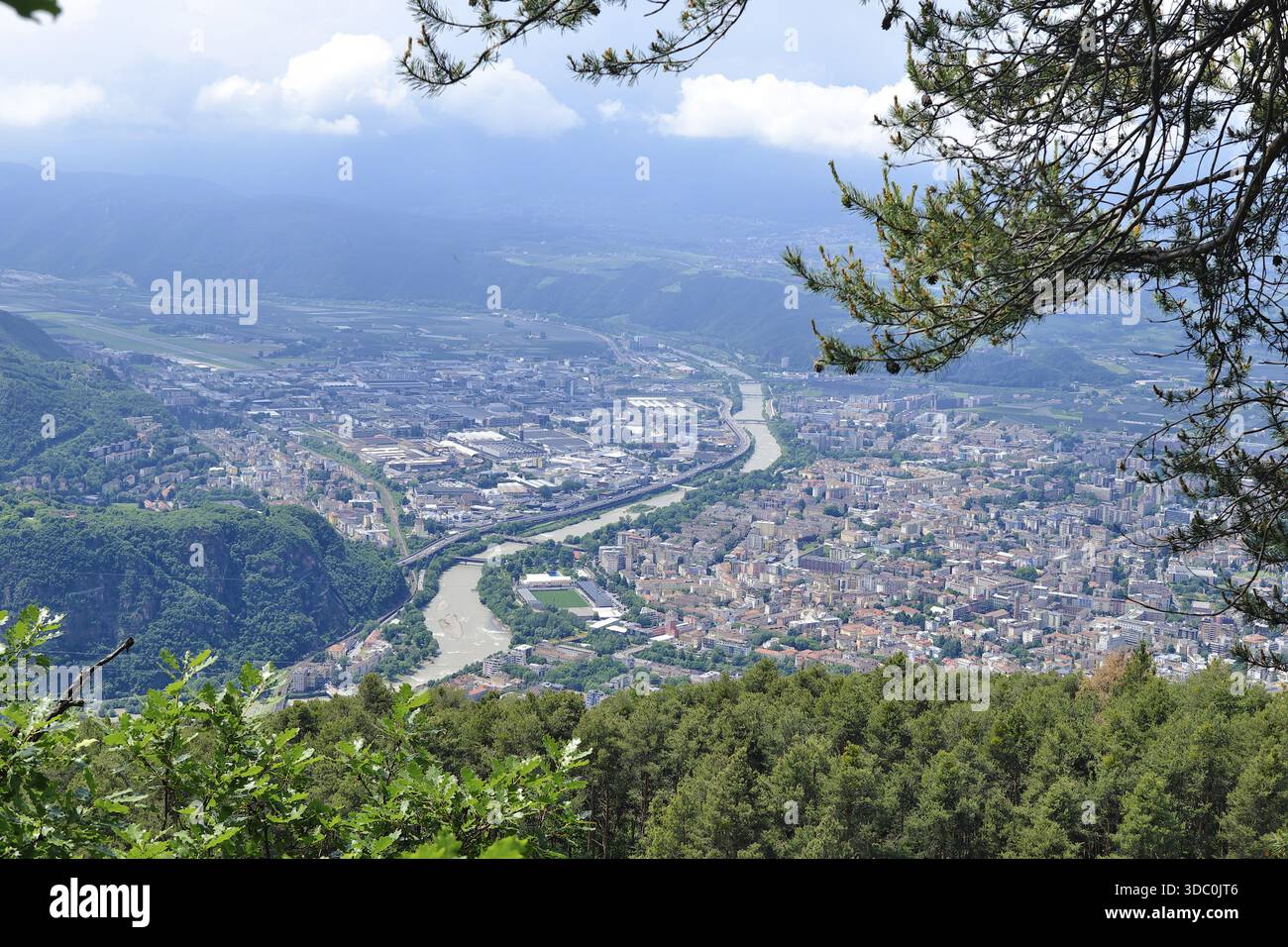 Bozen von Ritten, Bozen, Südtirol, Italien Stockfoto