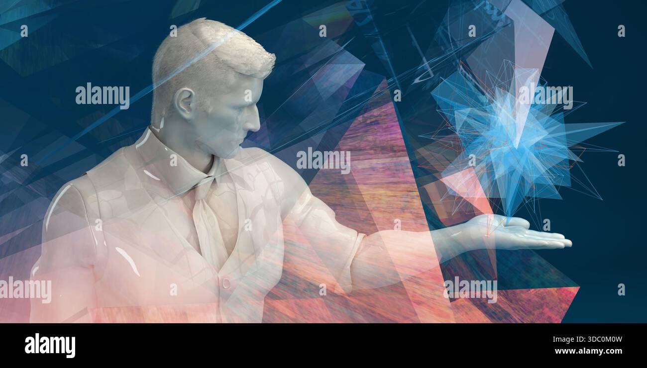 Business Analyse und Datentechnik als Konzept Stockfoto